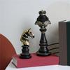 62KD Черно-белая шахматная статуэтка Королева/Король/Конь Скульптура для изысканного домашнего и офисного декора Классический дизайн