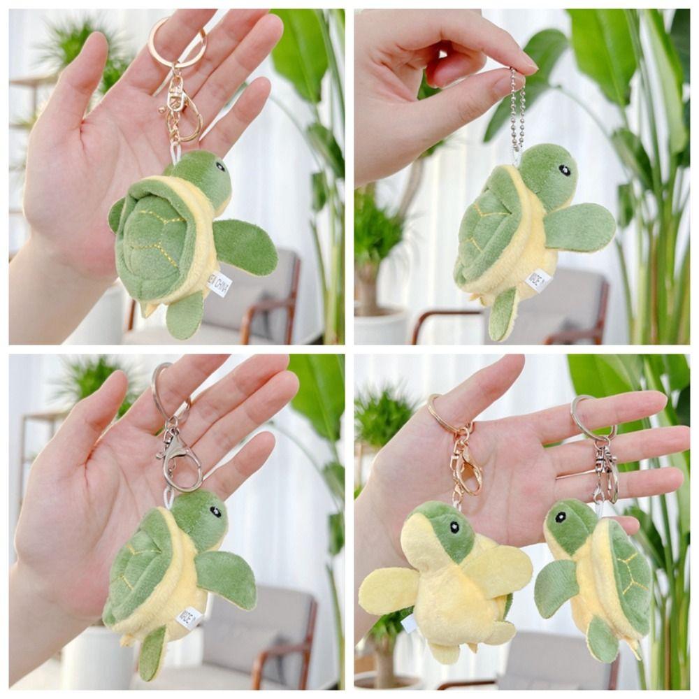 Cartoon Turtle Turtle Plush Keychains PP Cotton Turtle Plush Keyring Kids Toys