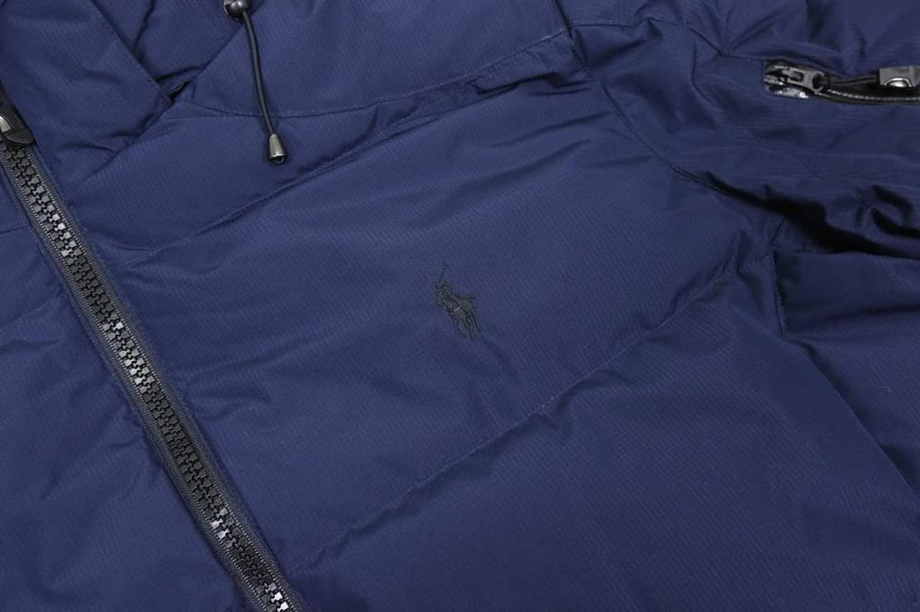 Polo Ralph Lauren Пуховик Рипстоп с Вышивкой Pony Размер AVIATORNAVY Мужская Куртка/Парка на Полной Молнии, XL, (Код продукта 0101971)