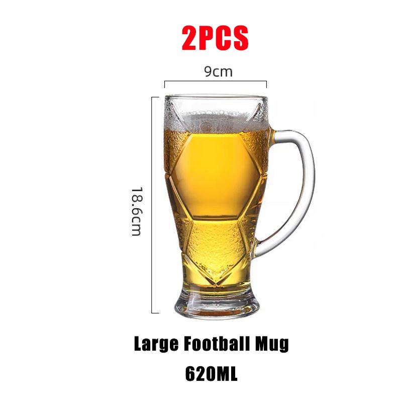 2 шт. кружка для пива Euro Cup большой емкости 420 мл/620 мл бар дома утолщенная кружка для крафтового пива супер толстое стекло