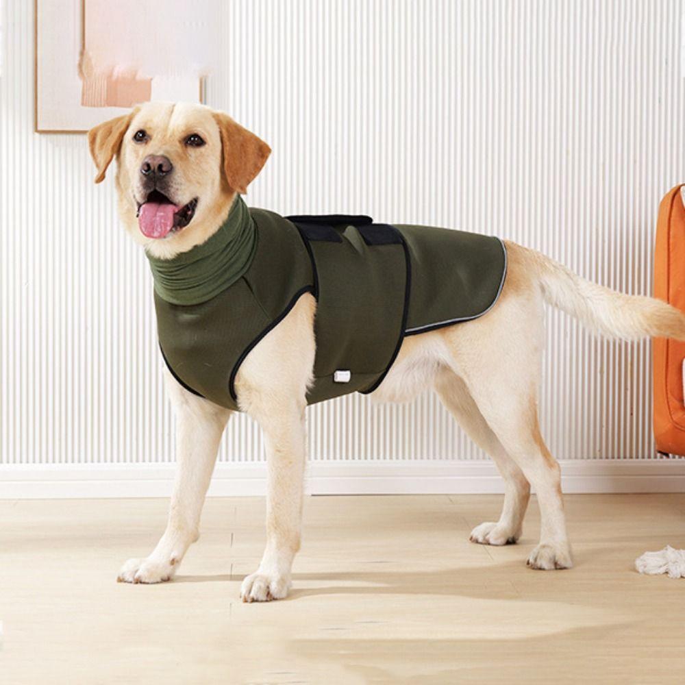 Dog Calming Wrap Elastic Dog Anxiety Vest Windproof Reflective Dog Soothing Clothes Soft Warm Dogs Calming Jacket Rainy Day