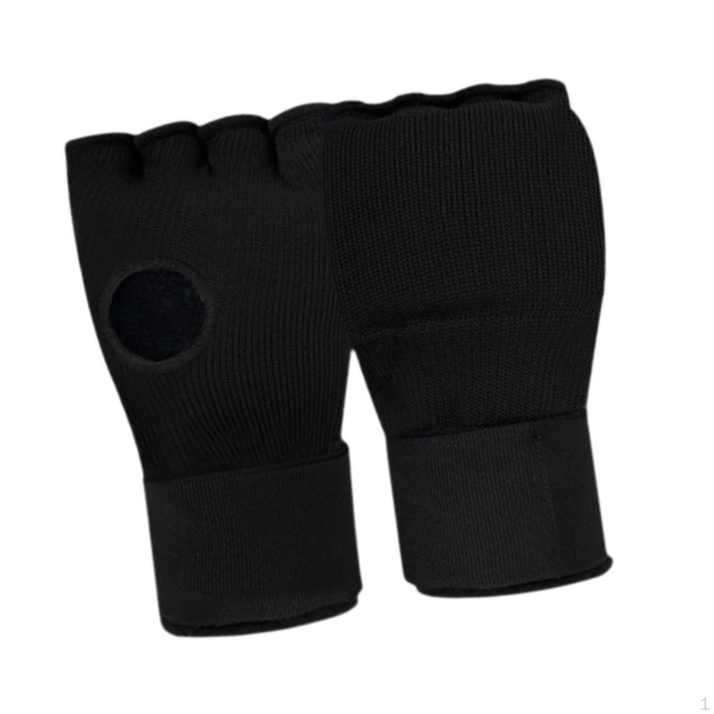 Боксерские внутренние перчатки, бинты для рук, быстрое бинтование, дышащие, для тренировки ударов по половине пальцев