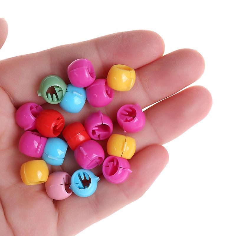 100 шт. Мини-зажимы для волос для женщин, девочек, милые конфетные цвета, бусины, головные уборы