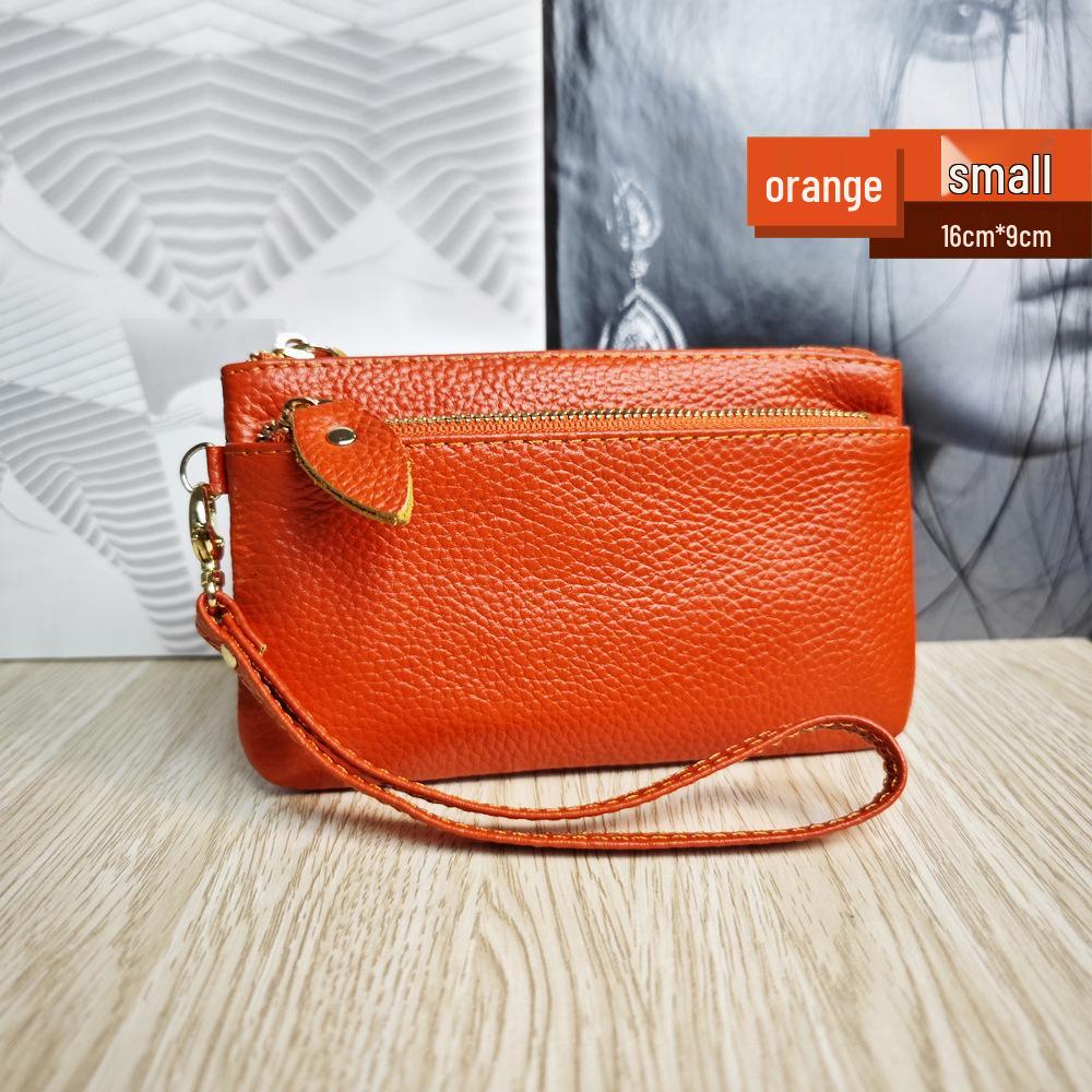 Женский многофункциональный кошелек-клатч на запястье из натуральной кожи в корейском стиле