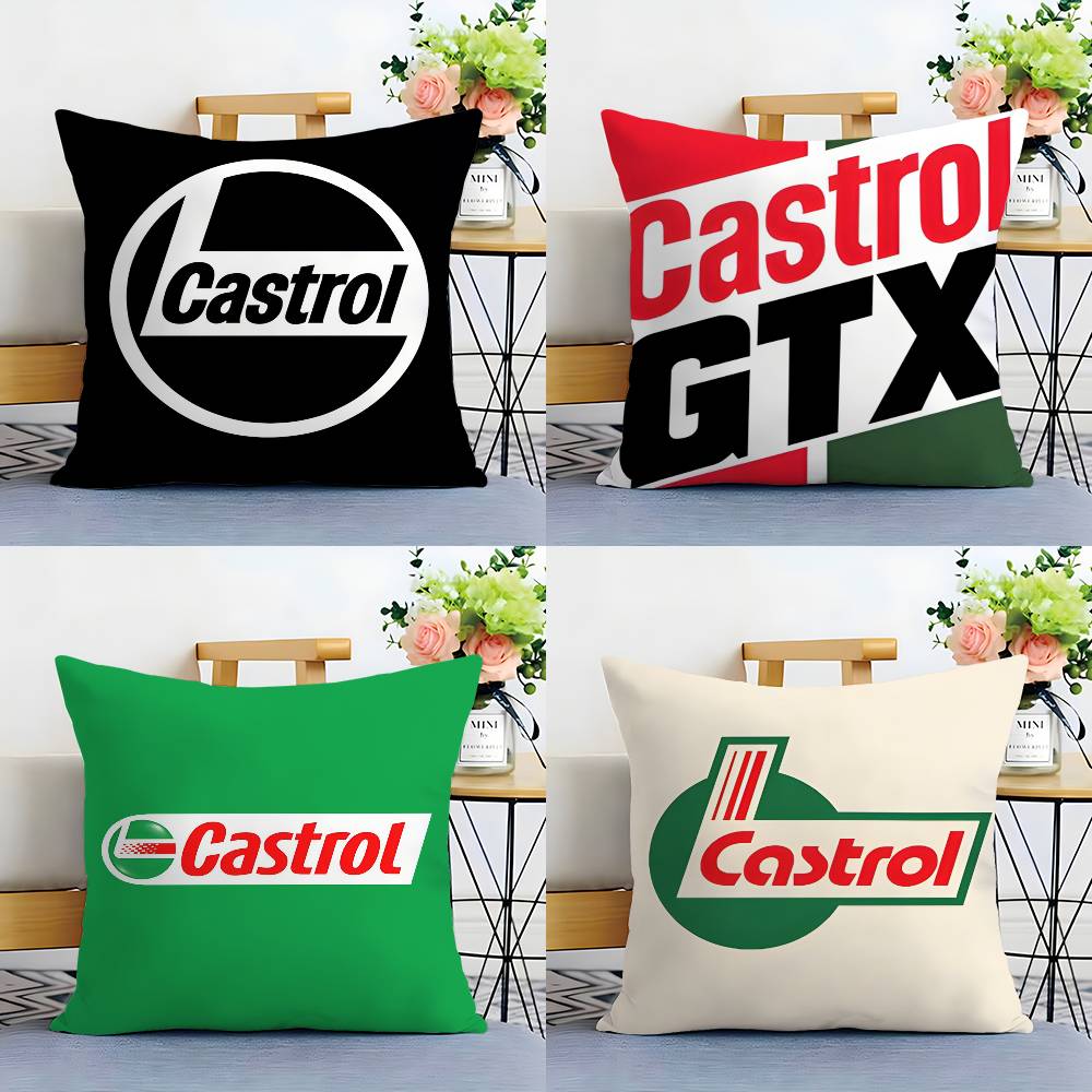 Логотип CCastrol Наволочка Диван Гостиная Спальня Двусторонняя Печать Квадратная Подушка Подушка для Сна