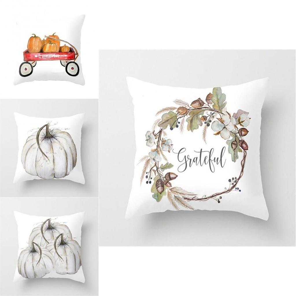 Classic Watercolor Pumpkin Cushion Cover Pillow Case For Timeless Halloween And Thanksgiving Decor