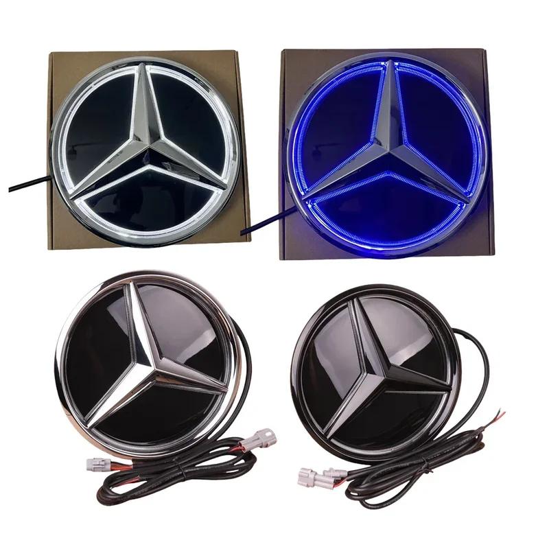 Car Front Grilled Star Emblem LED Illuminated Logo For Mercedes Benz White Blue Red Light W205 C200 300 GLK200 GLK260 2013-2015