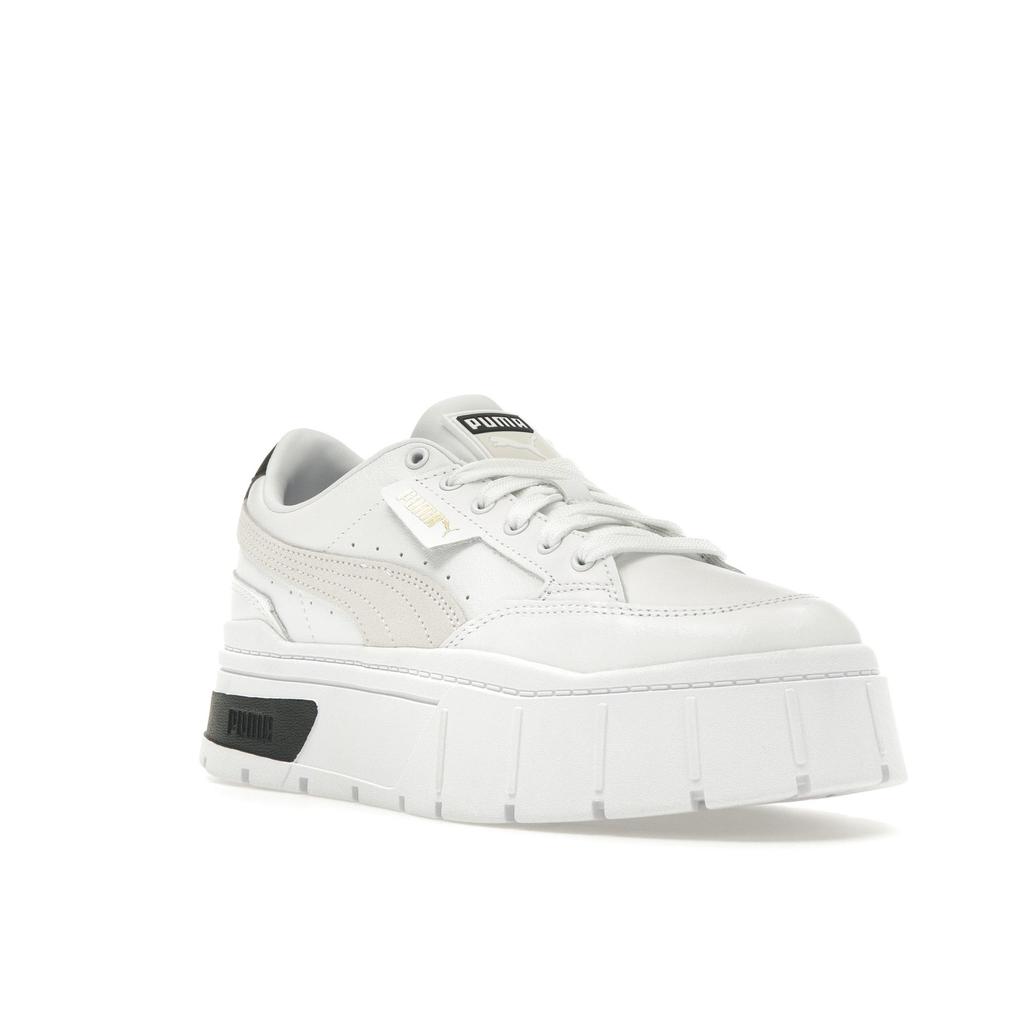 Puma Mayze Stack White Vaporous Grey Women Sneakers 384363-01
