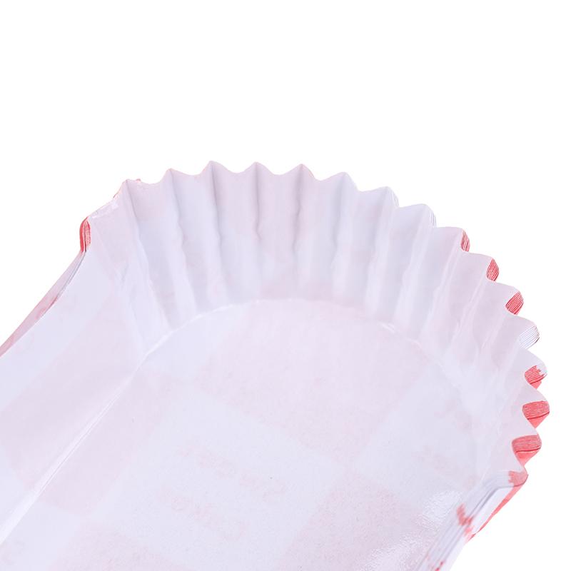 100 шт. Одноразовые вкладыши для кексов Жиростойкие формы для выпечки Антипригарные бумажные формы для выпечки Форма лодочки Бумажные формы для торта Вкладыши для маффинов
