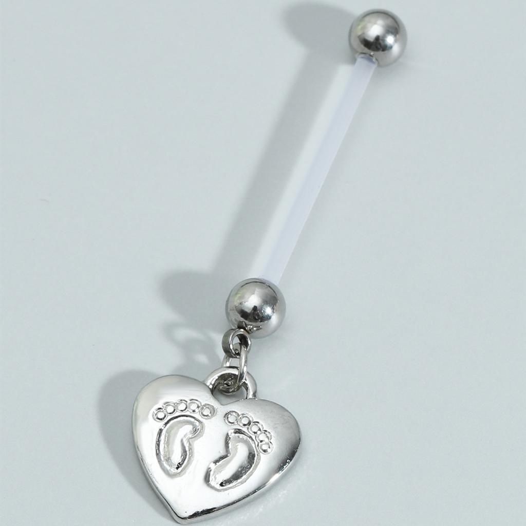 Новый прозрачный длинный стержень диаметром 23 мм для пупочных ногтей Love Feet, падающий на пупочное кольцо