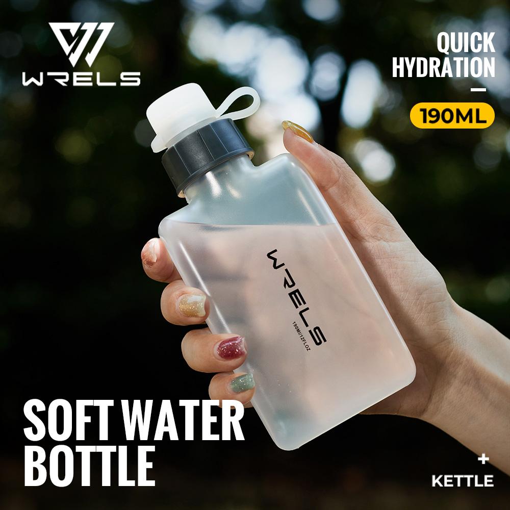 WRELS Наружная походная поясная фляга для воды Изогнутая спортивная бутылка для воды Без BPA Для бега Велосипеда Путешествий Удобная бутылка для воды