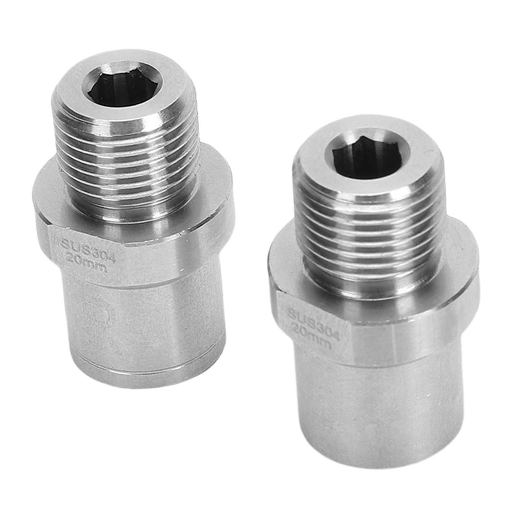 2PCS Bike Pedal Extender Adapter Aluminum Alloy 1 2 Inch to 9 16 Inch Converter for Bike Cranks