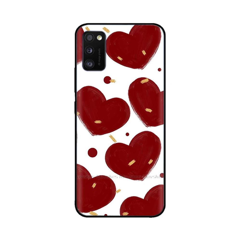 Чехол для Samsung Galaxy A41 A415F Милый Милый Мягкий Гладкий Жидкий Силикон Чехол Полная Защита Для Samsung A41 A 41 Силиконовые Чехлы