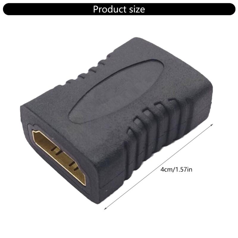 For HDTV Female To Female Coupler Adapter 2.0 4K60Hz Support For 3D Devices PC TV Monitor Gaming Consoles