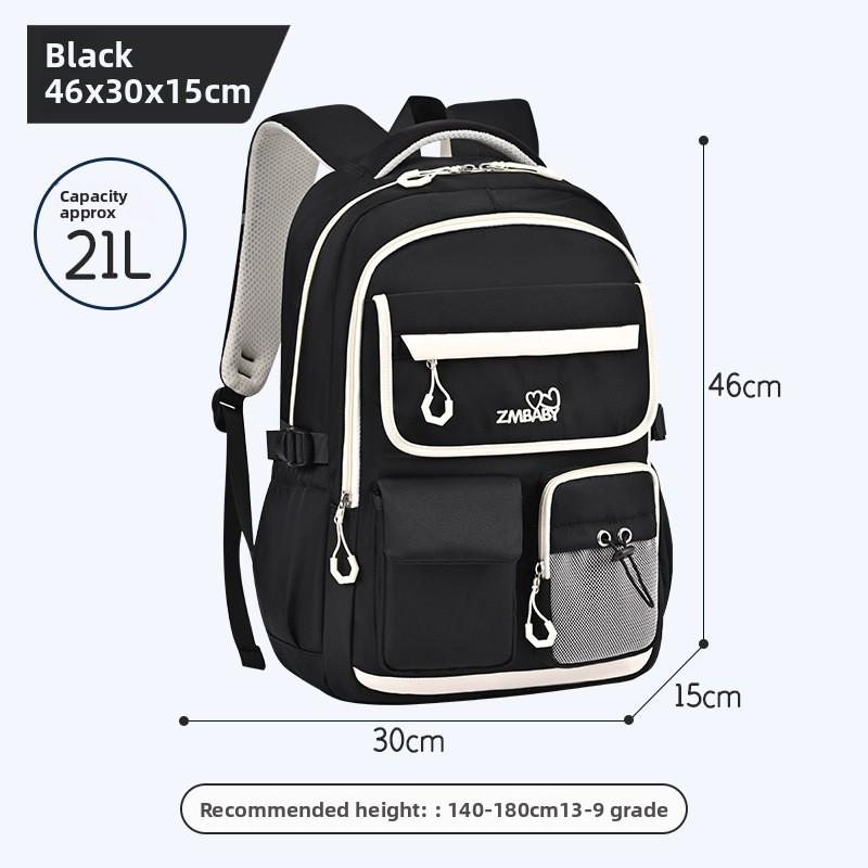 Oxford Cloth Junior School Backpack For Girls With Breathable And Lightweight Design