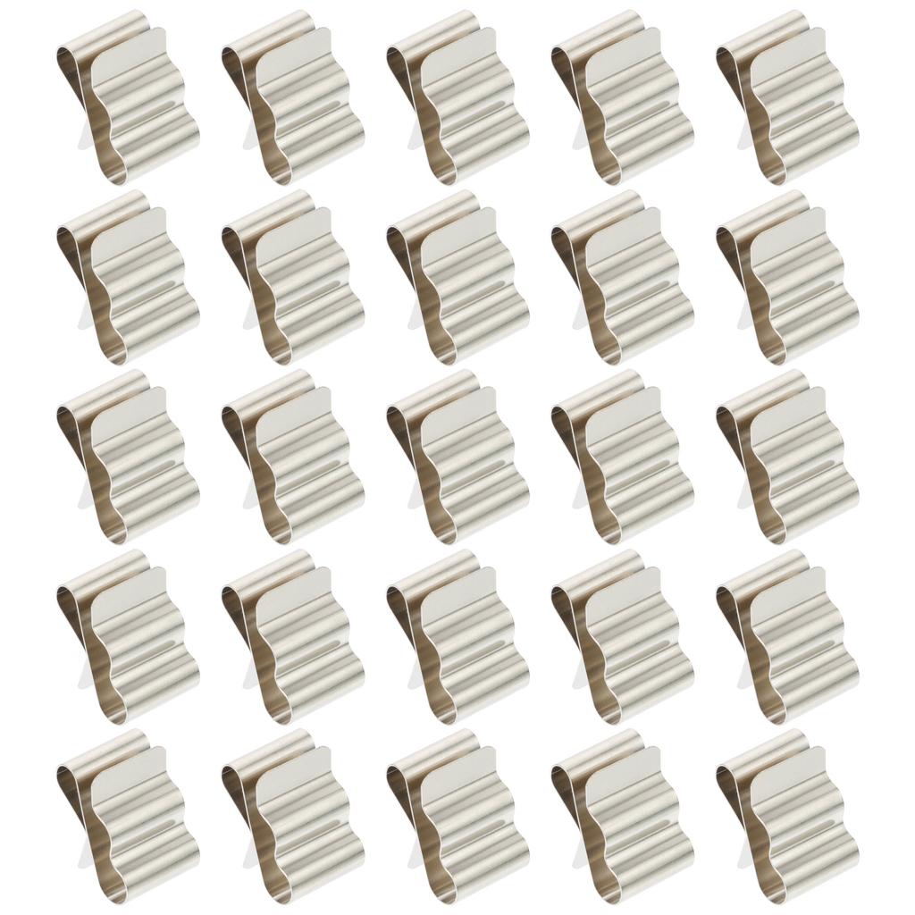 50pcs Stainless Steel Solar Panel Cable Clip Professional PV Cable Clips Wire Fastener Clamp Organizer