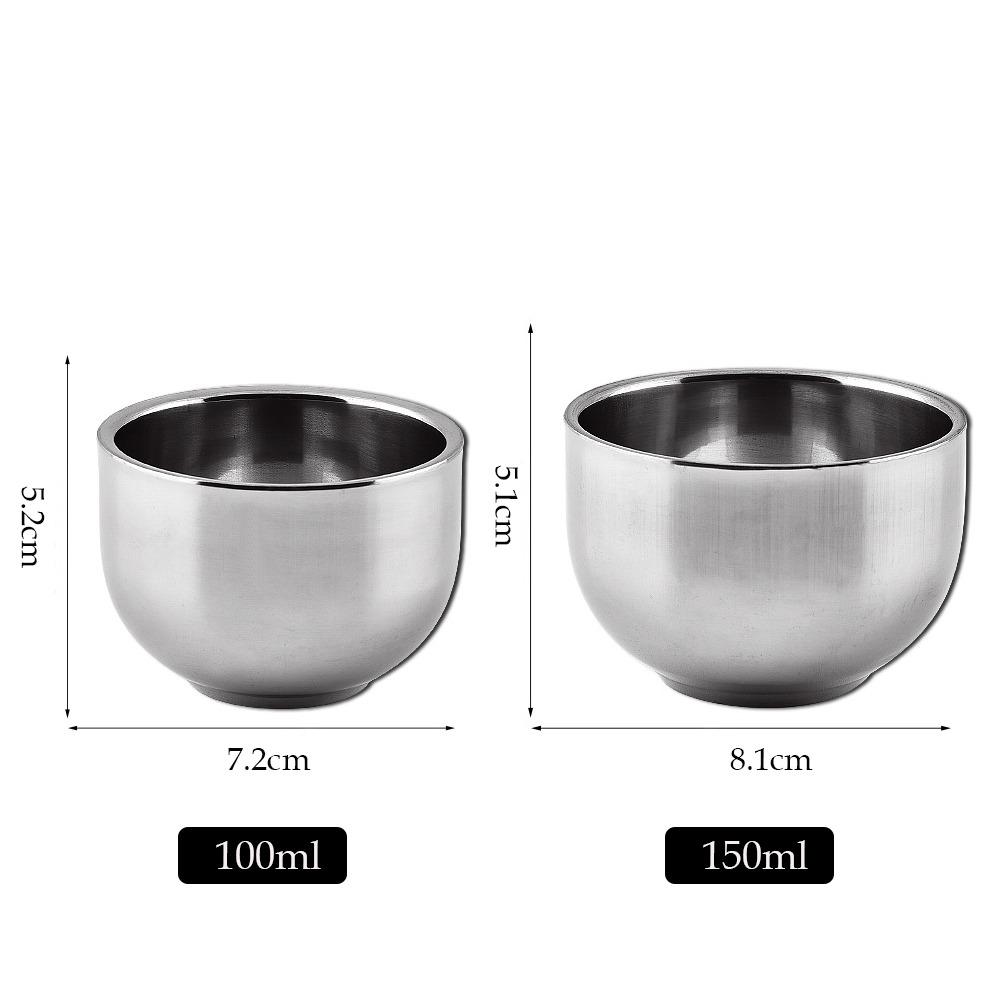 Высококачественная кружка из нержавеющей стали 100/150 мл, утолщенная, гладкая, для эспрессо, кофейная кружка, двухслойная пивная кружка