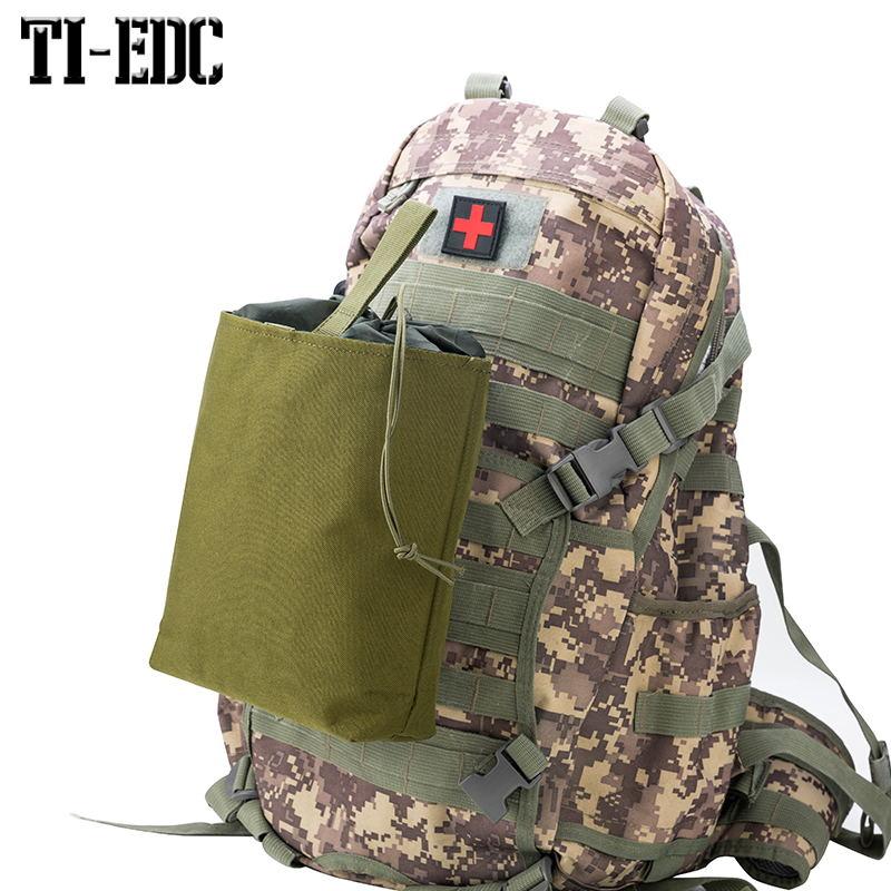 ОТЛИЧНАЯ ELITE Сумка для дампа Molle Сумка для журналов на шнурке Складная сумка для дампа Поясная сумка