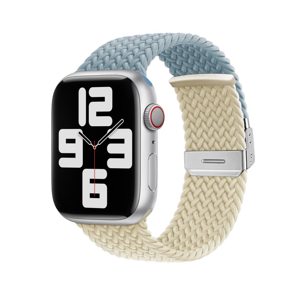 Плетеный нейлоновый ремешок для Apple Watch Band Ultra 10 9 8 7 49 мм 46 мм 45 мм 44 мм Регулируемый браслет 6 5 4 SE 41 мм 42 мм 40 мм Correa