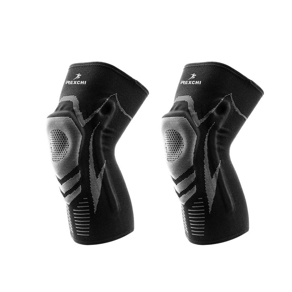 1 пара наколенников с гелевыми подушечками для надколенника и боковыми стабилизаторами, наколенники для разрыва мениска, ПКС, артрита, облегчения боли в суставах