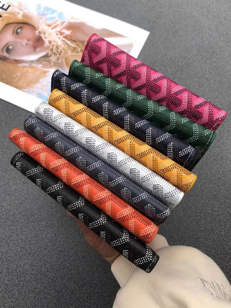 Dogtooth Print Goya Passport Holder & Coin Purse - Stylish & Versatile Wallet