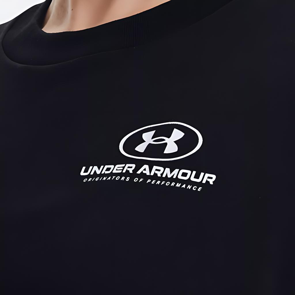 Under Armour Свободная спортивная футболка для тренировок, женские топы, черная 1363206-001