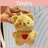 Lovely Cartoon Butter Bear Plush Keychain For Kids Soft And Cuddly Stuffed Animal With Colorful Choices