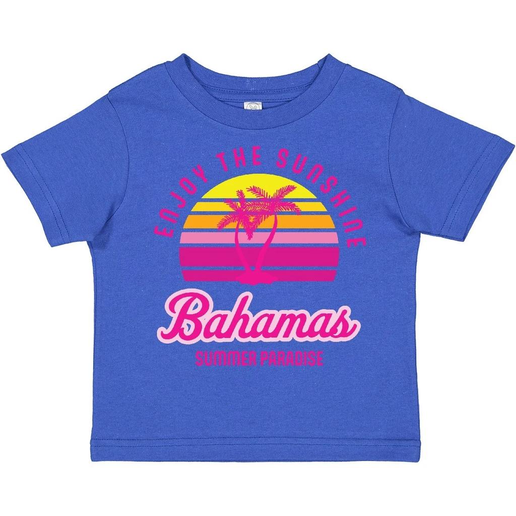 Inktastic Enjoy The Sunshine Bahamas Summer Paradise Toddler T-Shirt Palm Trees