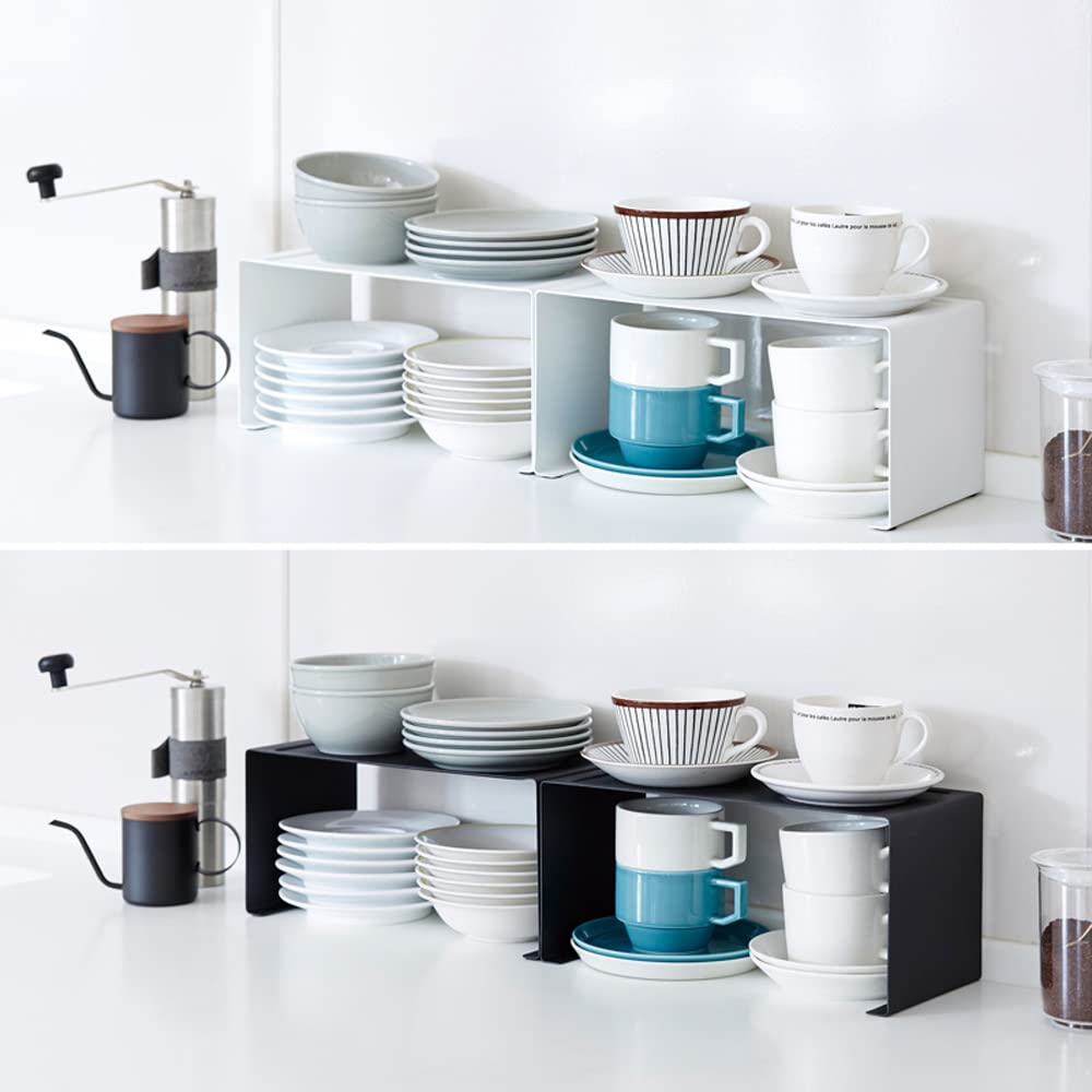 Yamazaki Jitsugyo Kitchen Rack of Seasoning Storage Shelf Rack Black 3790 X 2 [Set 2] U-shaped