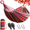 Double Hammock with Special Ultra Ultra for 2 Load Capacity Fall Soft To the Heavy Easy To Comes with Carabiner 270150cm Belt, Wide, Lightweight,
