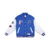 Li Ning CBA Seriyasi Professional Basketbol Bir Qatorli Kundalik Amerika Logotipi Vintage Qalinlashtirilgan Yoqa Xat Rangli Bloklangan Bosma Jaket AJMU241-1