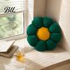 Soft Corduroy Back Support Flower Cushion, Cute Shape Floor Decorative Seating for Home Throw Pillow Bed Sofa Couch Room Decor Living Accent