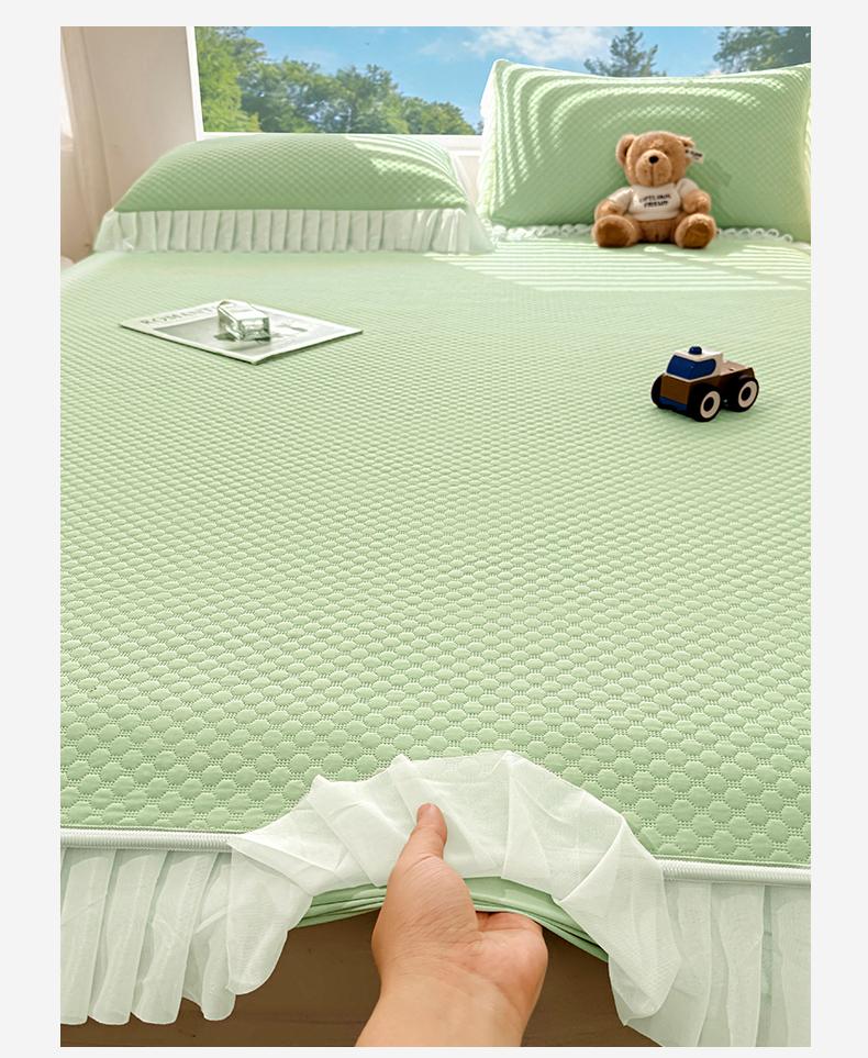 Liangdoudou A-class cool silk lace bed sheet, cool mat, student dormitory mat, washable cool mat mat