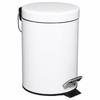 3L Colorama WHITE WASTE BIN modern metal