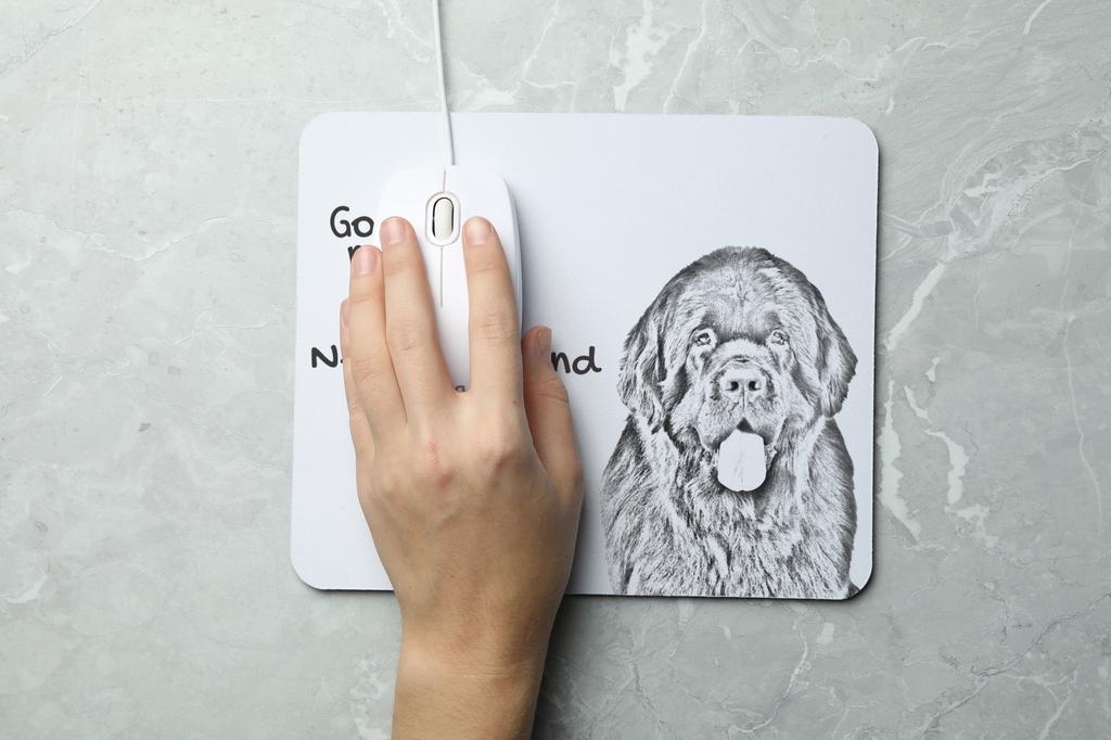 Newfoundland, Newfs, Newfies – Mouse pad with print, personalized dog-themed mouse pad | Art-Dog