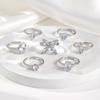 7 в 1 Женский комплект колец в форме капли бабочки из богемского циркония в форме сердца