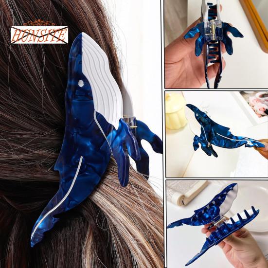 2 шт. противоскользящие заколки для волос в форме кита для женщин — инструмент для укладки головных уборов с густыми и тонкими волосами