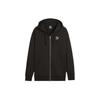 Puma Solid Color Casual Loose Zip-Up Hoodie Unisex Hoodies Black 624247-01