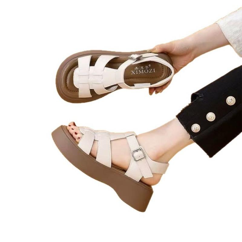 Platform Sandals Women's Summer New Small Beach Shoes Commuting Not Tired Feet Versatile Sandals