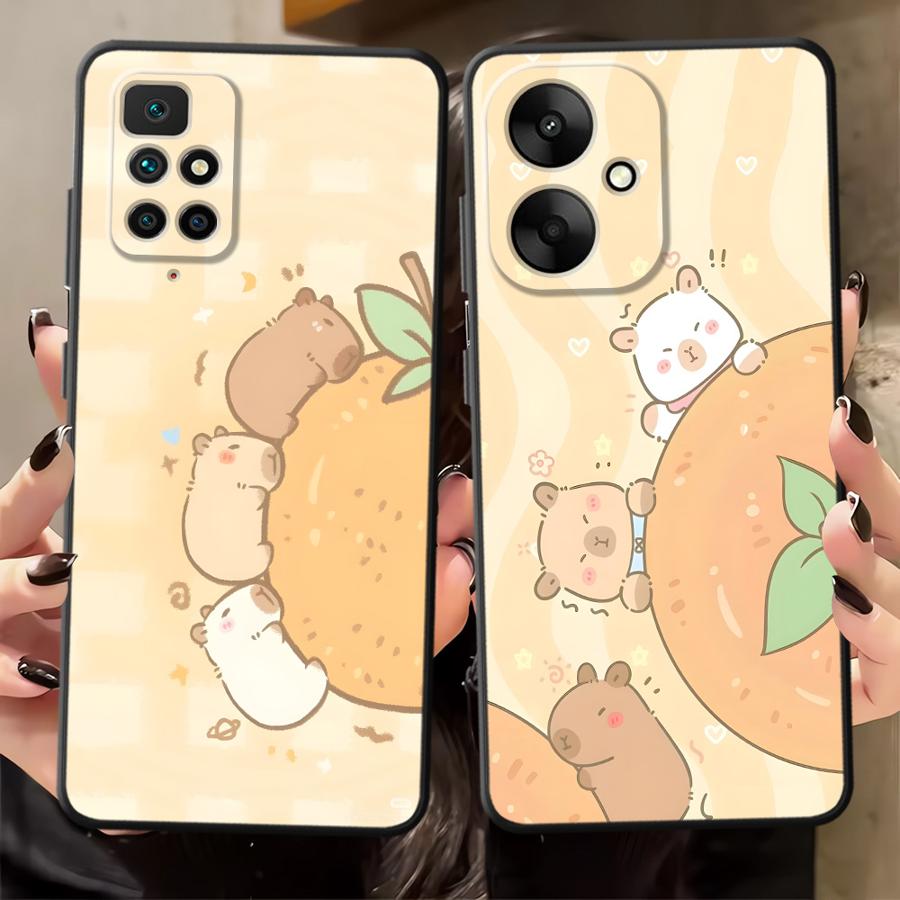 Черный Мягкий Чехол для Телефона для Xiaomi Redmi A5 K40 K80 Pro 13C 9 12C A1 A2 Plus A4 14C A3 10 Мультяшная Иглобрюхая Рыба