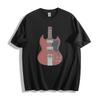 Футболка с электрогитарой Rock Legend - Знаковый красный дизайн SG, унисекс