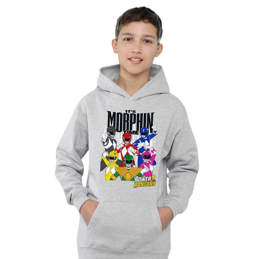 Power Rangers Childrens/Kids It's Morphin Time Heather Pullover Hoodie