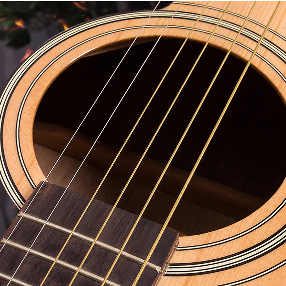 3 комплекта струн для акустической фолк-гитары, струны, сердечник из нержавеющей стали, обмотка из медного сплава, набор 6 шт. (.007 .047)