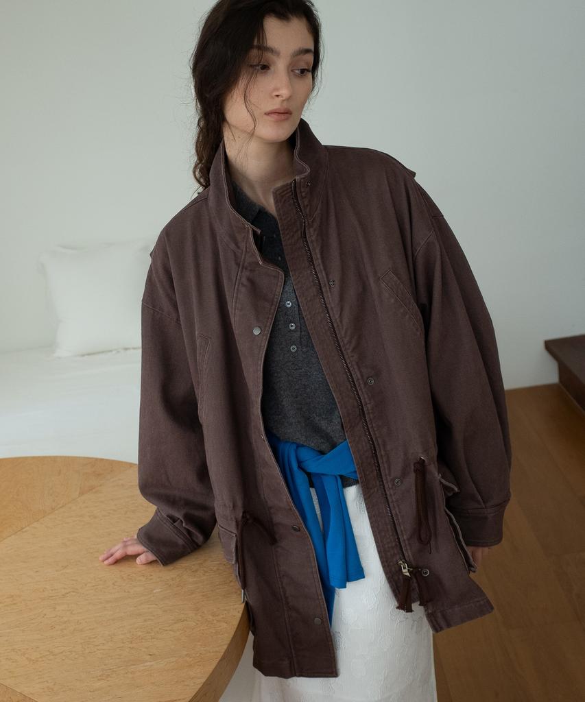 POETSEOUL Faded Field Jacket_Rose Brown