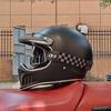 Мотоциклетный шлем Анфас Casco Moto Шлем Винтаж Чоппер Ретро шлем capacete de motocicleta