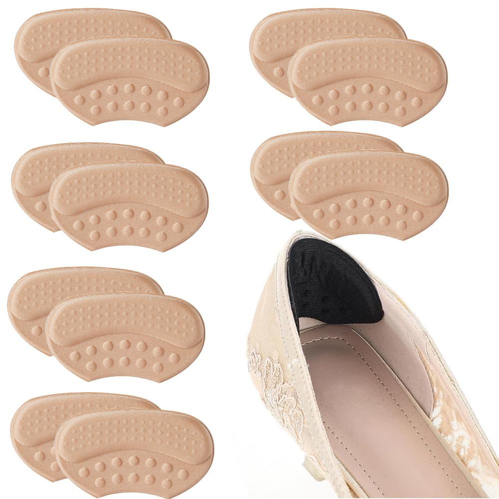 6 пар подпяточников Защитные подпяточники для женщин Мягкие нескользящие подпяточники для предотвращения трения и мозолей