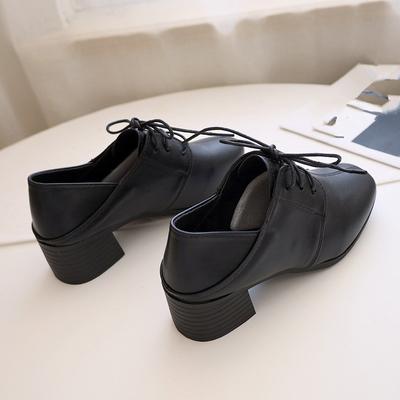 Весенняя и летняя обувь больших размеров, удобные туфли на толстом каблуке, женская обувь в стиле ретро