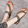 Fashion Woman Sandals Shoes Summer Soft Ladies Shoes Elegant Women's Sandals Retro Flat Sandalias Mujer Women Summer Flip-Flops