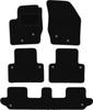 Черные велюровые коврики для: Volvo XC90 I внедорожник 7 мест (2002-2014 гг.)