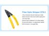 Набор инструментов для оптоволоконной сети FTTH: Сварщик оптического волокна, Измеритель оптической мощности, Визуальный дефектоискатель (красный лазер), Стриппер для оптических волокон (клещи Миллера), Нож для резки оптоволокна, Сумка для инструментов.